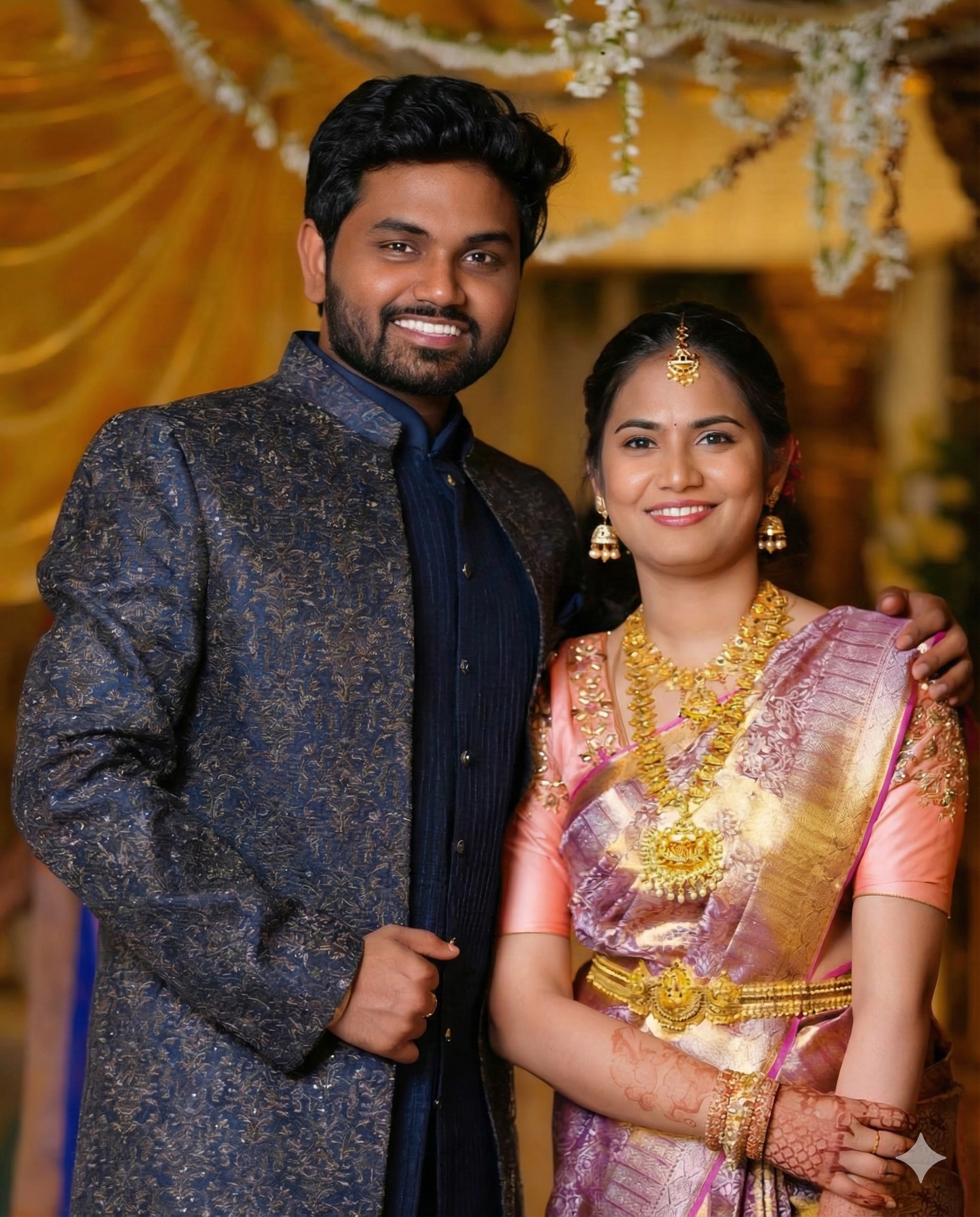 Surya Vamshi and Harshada — matched through BharathSaadhi